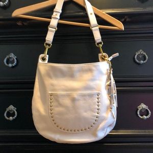 The Sak Like New Pebble Leather Satchel/cream